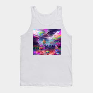 Psychedelic Alien Planet Tank Top